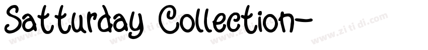 Satturday Collection字体转换